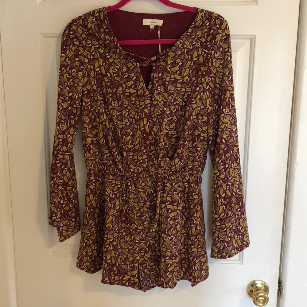 Long sleeve romper- TAGS ON